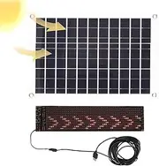 LED Car Sign Programmable, Bright Store Award Sign with Solar Panel, Indoor Outdoor Digital Signage, Display Screen, Message Board, App Control, Adjustable Text Pattern