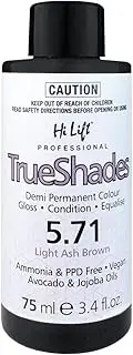 Hi Lift Trueshades Demi Permanent Hair Colour, 75 ml, Light Ash Brown