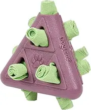 yuksok Snuffle Ball Treat Dispenser Slow Feeder Colorful Chew Toys Puzzle Toy for Small, Medium, Large Pets Aggressive Chewers Puppy, Violet