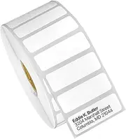 OfficeSmartLabels ZE1112012 [ 1.5" x 0.5" ] Direct Thermal Labels, Compatible with Zebra Printers for Postage Barcode Shipping Desktop Printer Sticker - 20 Rolls / 1" Core
