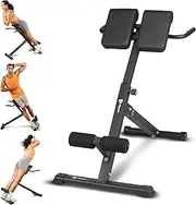 Multipurpose Roman Chair - Foldable Back Extension & Ab Workout Bench - Versatile At-Home Hyperextension for Whole-Body Training