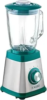 [kubo] 1000W 4 Speed Glass Blender 1.5L 6 Stainless Steel Blades Ice Cube Function