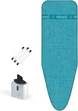 AIRPRO By Widex 6-Layer Ironing Board Cover for Steam Irons – Size XXL Universal Max 137 x 48 cm – No More Water Under The Ironing Board – Irons up to 50% Faster – Made in Europe