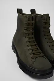 Brutus Green lace-up boots for women