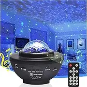 Galaxy Star Projector, LED Night Nebula for Room Decor, Ocean Wave Starry Sky Light Projector for Bedroom, Home Theater, Remote and Bluetooth Speaker, Christmas