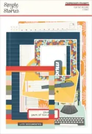 For The Record Chipboard Frames-6/Pkg