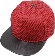[URTAODFE] Flat-Brimmed Hat,Rock Cap,Hip Hop Hat,Adjustable Duck hat Unisex