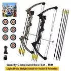 Archery Bow Set Kids Youth Compound Bow Set Female Kids M110 4 OR 8 ARROW R/H