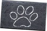 BUGUUYO Luxurious Chenille Blanket Pet Cushion Comfortable Lightweight Portable for Cold Weather Grey