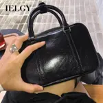 IELGY 學院風復古單肩學院百搭手提高級斜背包 波士頓包