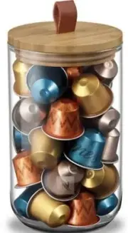 Nespresso Mini Display Capsule Dispenser Glass Holder New In Box
