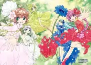 Anime cardcaptor sakura clover clamp magic knight Stitched Gaming Mat Desk