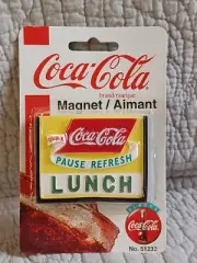 Vintage Drink Coca-Cola Pause Refresh Lunch Refrigerator Magnet ~ New