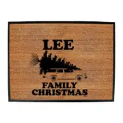 Family Christmas Lee - Funny Novelty Doormat Man Cave Floor mat