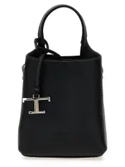 [Tod'S] Tod'S-Micro Tod Borse A Mano Nero-Donna OS Black