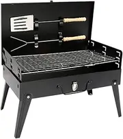 Milisten Mini Bbq Stove Portable Folding Grill 3 Height Levels Easy to Clean Outdoor Bbq Tools