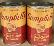 2 Cans of Campbells Grilled Cheese & Tomato Soup Limited Edition! Exp 12/2025