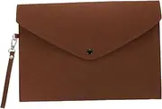 SHINEOFI Ganize Your Documents Ease A4 Felt File Folder Bag Button-Closed Business Bag Tear-Resistant