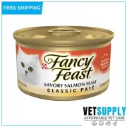 New Fancy Feast Cat Adult Classic Savoury Salmon 85g*24 Cans 1 Pack