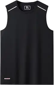 [Generic] Men's Medium Shirts Men's Oversized Loose Fitting Wicking Sweatshirt Quick Drying Clothes Ice Sports Vest Summer Running Fitness Body Sleeveless T Shirt Vest L Shirt