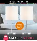 Mia Touch Sensor Lamp LED Desk Bedside Study Reading Table Light White 2 Pack