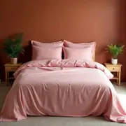 Royal Comfort Bamboo Blend Sheet Set 1000TC & Bamboo Pillows 2 Pack King Blush