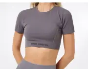 Heron Preston Active Short Sleeved Crop Top L / Xl ( 14/16 ) New