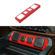 Car Central Power/USB Socket Panel Trim Cover For Chevrolet Silverado 14-18 Red (for: Chevrolet)