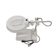 TECHTONGDA Table 10X Magnifier Lamp White LED Light Reading Working Tool 110V