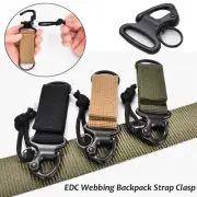 Tactical Molle Attach EDC Belt Clip Webbing Backpack Strap Carabiner Key Holder