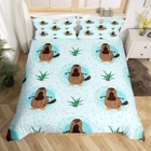 Platypus Bedding Set Queen Size Funny Australian Animals Comforter Cover Set