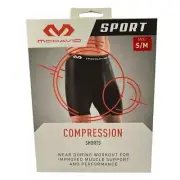 McDavid Compression Shorts Mens S/M Running Poly Spandex Black 26-32"