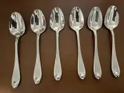 Oneida SATIN GARNET Tablespoons Soup Spoons Set Of 6 Stainless 18/10 Flatware