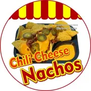Chili Cheese Nachos DECAL (Choose Your Size) Concession Food Truck C Sticker