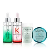 在飛比找momo購物網優惠-【KERASTASE 巴黎卡詩】極酵平衡+粉漾芯生頭皮精華組