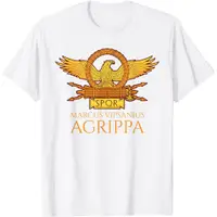 在飛比找蝦皮購物優惠-古羅馬軍團鷹-Agrippa-羅馬帝國SPQR男士t恤短袖休