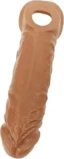 Threaded mace Condom Male Condom Adult Lock fine Ring Extended Sleeve Brown