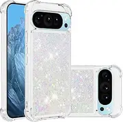 Case for Google Pixel 9 Pro, Lovely Elegant Bling Quicksand Sparkle Shiny Glitters Premium Fashion Shockproof Cover Case for Google Pixel 9 Pro-Color#6
