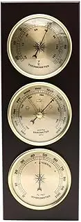 CDAXPWZO Barometer,Barometers for The Home,Barometer Thermometer Hygrometer,Wall Hanging 3 in 1 Analog Weather Station Indoor,Multifunctional Wood Frame Barometers,for Home Garden Office Study