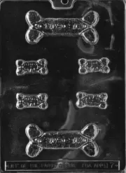 DOG BONE ASSORTMENT PIECES mold Chocolate Candy birthday party milk bones dogs