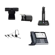 Yealink MP56 MS Teams IP Corded/Cordless Phone Bundle, WH63 Headset, Pack of 2
