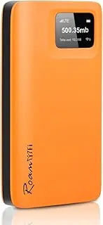 RoamWiFi 4G LTE Portable WiFi Mobile Hotspot -10GB US Local Data and 1GB Global Data 30 Days, 10 Connected Devices, Covers 170 Countries, no Contract or SIM Card Required, Travel, Home, Gaming