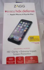 ZAGG Invisible shield hdx defense screen protector-for iphone6 plus/6sPlus NEW