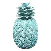 Blue Ceramic Decorative Tabletop Pineapple Ornament