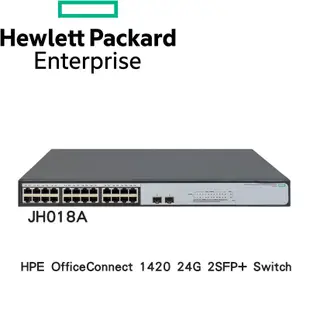 HPE (JH018A) HPE 1420-24G-2SFP+ Switch 24埠 GbE 網路交換器