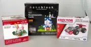 Nanoblock Neuschwanstein Castle and Erector Race Car and Creatology mini blocks