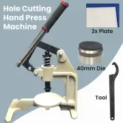 Hole Cutting Machine Hand Press Machine Leather Crafts Die Tools 30mm - 50mm