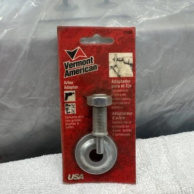 Vermont American Arbor Adapter 17108, Coverts Drill To Grinder, Buffer, New