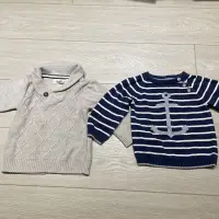 在飛比找蝦皮購物優惠-《二手童裝》 H&M 英倫風毛衣/針織外套 80cm