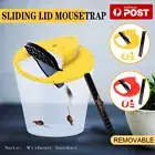 1-10X Mouse Trap Flip N Slide Bucket Lid Reusable Rat Catcher Killer with Ladder
